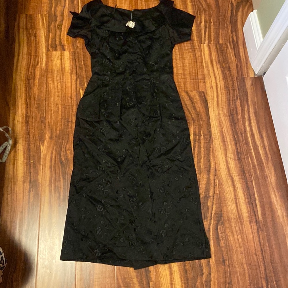 Vintage black wiggle dress